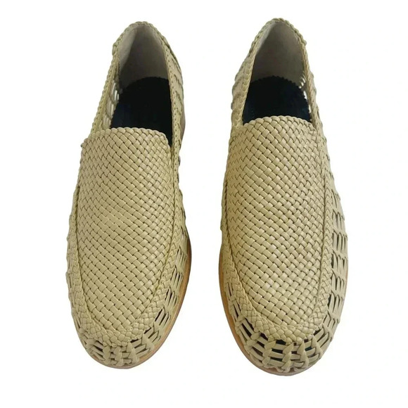 NWOT Rag & Bone Sid Dune Woven Loafer Tan Leather Slip On Women's Size 38.5 - Picture 3 of 8